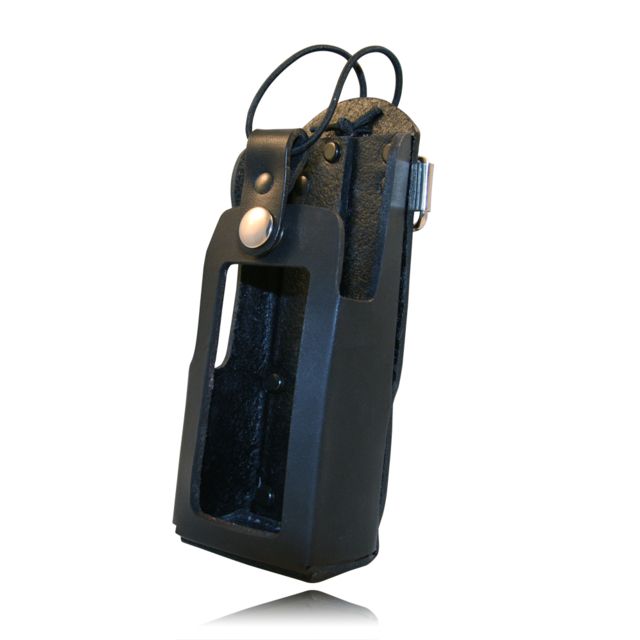 Boston Leather Firemens Radio Holder For Motorola 2500/5000 Black - Boston Leather