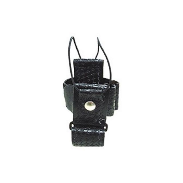 Boston Leather Firefighter's Adjustable Radio Holder Black - Boston Leather