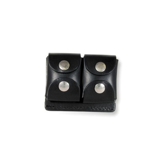 Boston Leather Double Drop Shell Case Black - Boston Leather