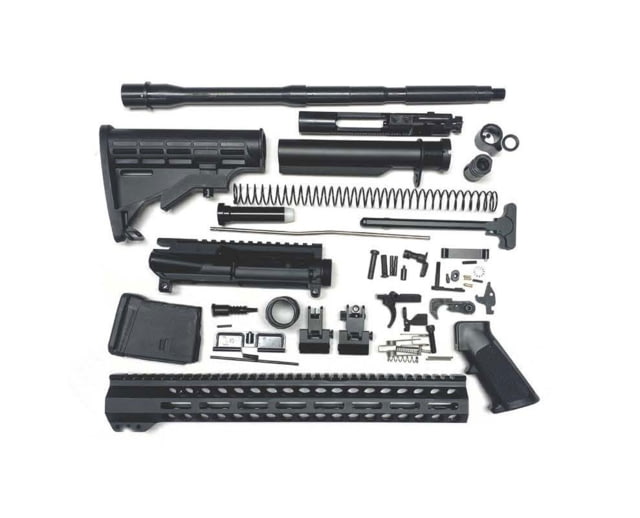Bowden Tactical AR-15 Rifle Build Kit 350 Legend 18in Barrel 15in Handguard Flash Hider Black - Bowden Tactical
