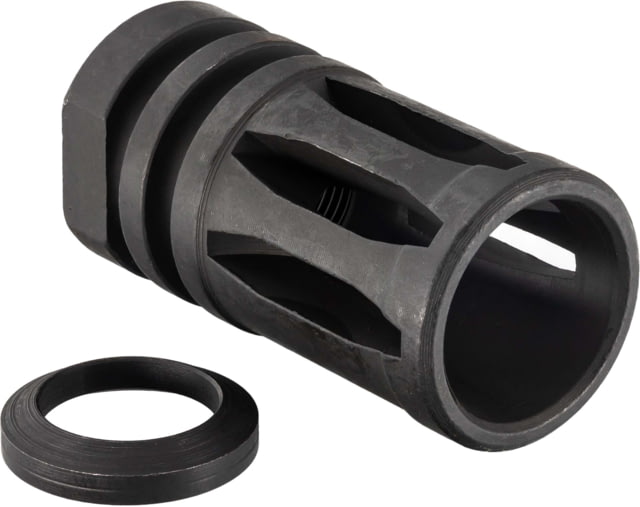 Bowden Tactical ARchitect AR10/AR15 Flash Hider Multi-Caliber 1/2-28 Threads 4in 4140 Steel Black Hardcoat Anodized Aluminum - Bowden Tactical