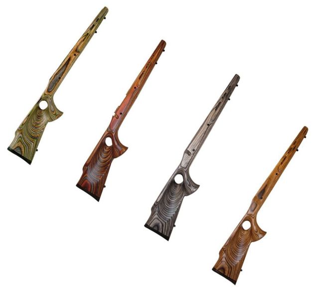 DEMO, Boyds Hardwood Gunstocks Featherweight Thumbhole Weatherby VG Long Action Factory Barrel Channel, Pepper, 4V4331006112 in US