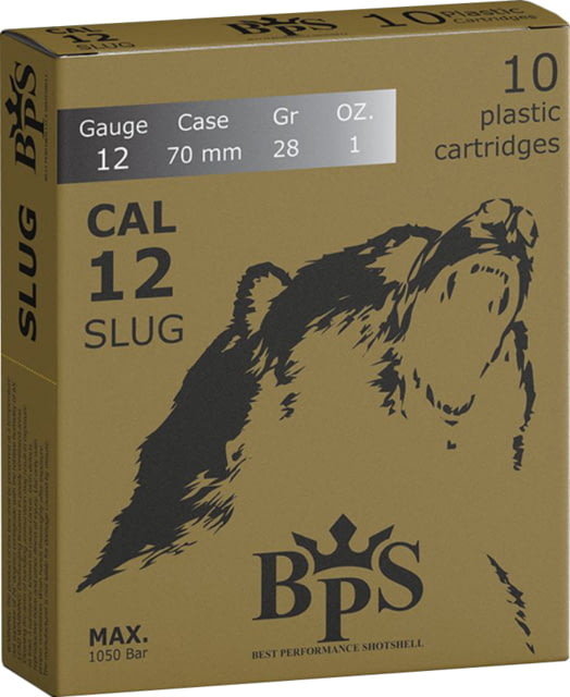 BPS 12 Gauge 28 Grain 1 oz 2.75in Centerfire Shotgun Slug Ammunition 200 Rounds Box - Bps
