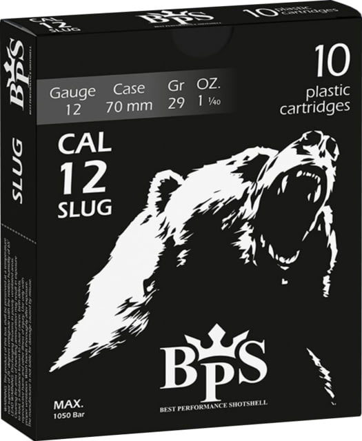 BPS 12 Gauge 29 Grain 1 1/40 oz 2.75in Centerfire Shotgun Slug Ammunition 200 Rounds Box - Bps
