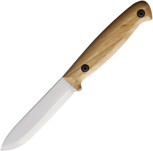 BPS Knives Compact Camping 1066 Carbon Fixed Blade Knife 8in Overall 3.75in 1066 Carbon Steel Satin Blade Walnut Handle Leather Sheath - Bps Knives