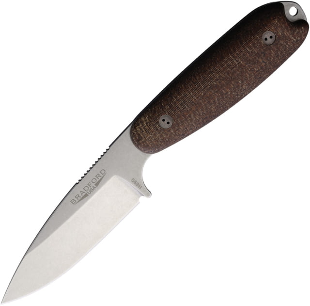 Bradford Knives Guardian 3.5 Foxed BladeBurlap BRAD35S132 - Bradford Knives