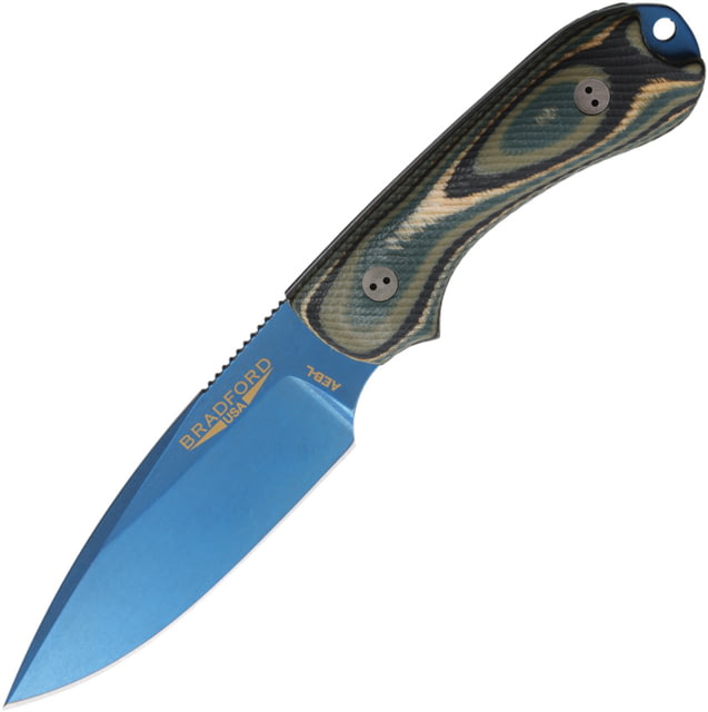 Bradford Knives Guardian 3 Fixed Blade Blue BRAD3FE128PA - Bradford Knives