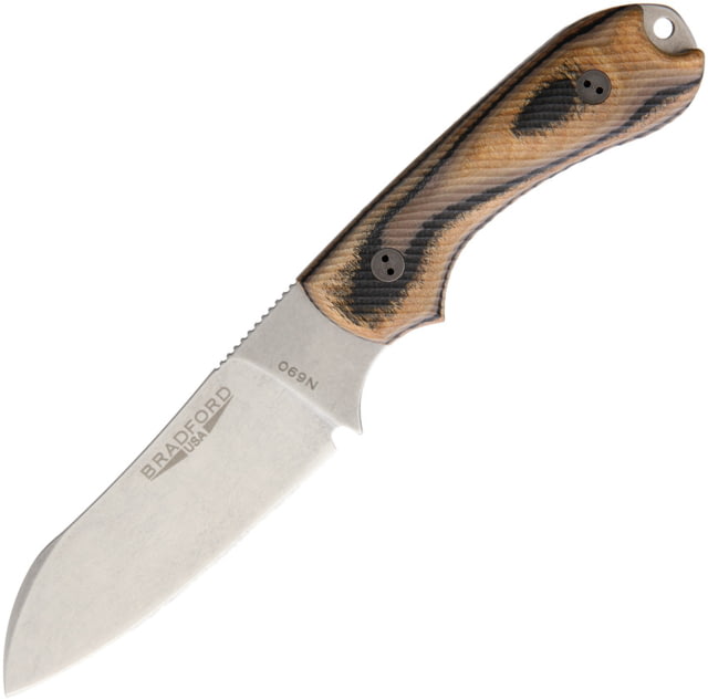 Bradford Knives Guardian 3 Sheepsfoot 3D GWood Folding Knife 3" stonewash finish Bohler N690 stainless blade Camo G-wood handle - Bradford Knives