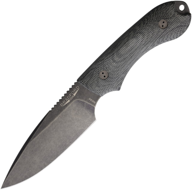 Bradford Knives Guardian 4 3D Black Micarta BRAD4FE101N - Bradford Knives