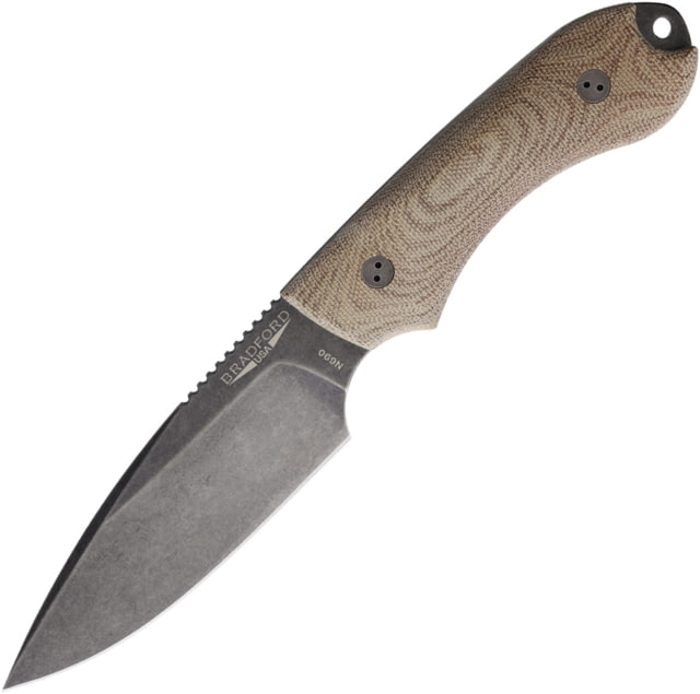 Bradford Knives Guardian 4 3D Natural Micarta BRAD4FE104N - Bradford Knives