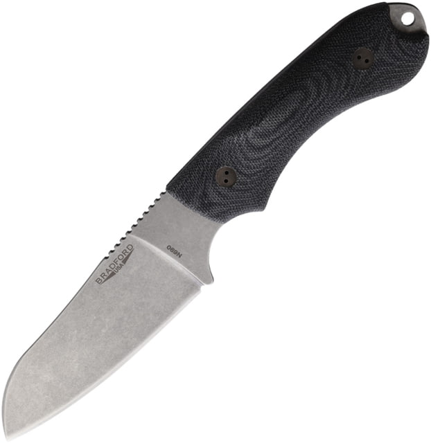 Bradford Knives Bradford s Guardian 4 Sheepsfoot BRAD4SF101 4.75 in Fixed Blade Knife - Bradford Knives