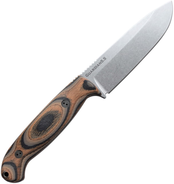 Bradford Knives Guardian 5.5 3D G-Wood Knife 5" stonewash finish Bohler N690 stainless blade G-Wood handle - Bradford Knives