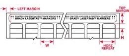 Brady Lasertab Laser Printer Labels Brady  Nylon Cloth Labels Rectangle