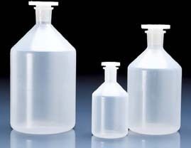 BrandTech Reagent Bottles with Stoppers Polypropylene Narrow Mouth BrandTech