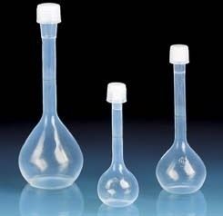 BrandTech Volumetric Flasks with Screw Caps PFA Class A BrandTech