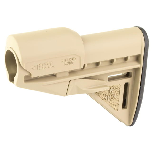 Bravo Company Mod 3 Stock Fits Mil Spec Buffer Tube Flat Dark Earth Includes Riser - Bravo Company Mfg