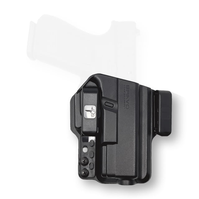 Bravo Concealment IWB Torsion Holster W/ Waistband Clips Glock 19 19X 23 32 45 Right Hand Polymer Black