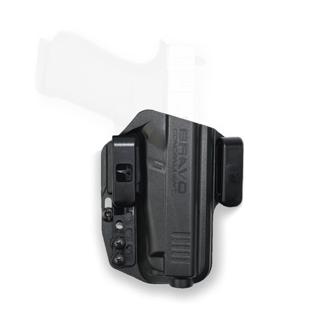 Bravo Concealment IWB Torsion Holster W/ Waistband Clips Glock 48 Right Hand Polymer Black - Bravo Concealment