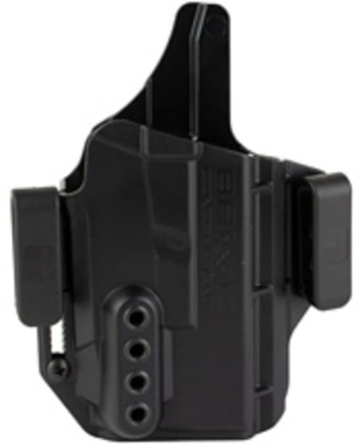 Bravo Concealment IWB Torsion Light Bearing Holster W/ Waistband Clips Glock 19 19X 23 32 45 W/Streamlight TLR-7 Right Hand Polymer Black