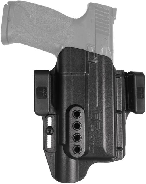 Bravo Concealment IWB Torsion Light Bearing Holster W/ Waistband Clips, S&W M&P 2.0 9/40 Full Size W/SureFire X300, Right Hand, Polymer, Black, BC40-1008 by USA Bravo Concealment Concealed Holsters