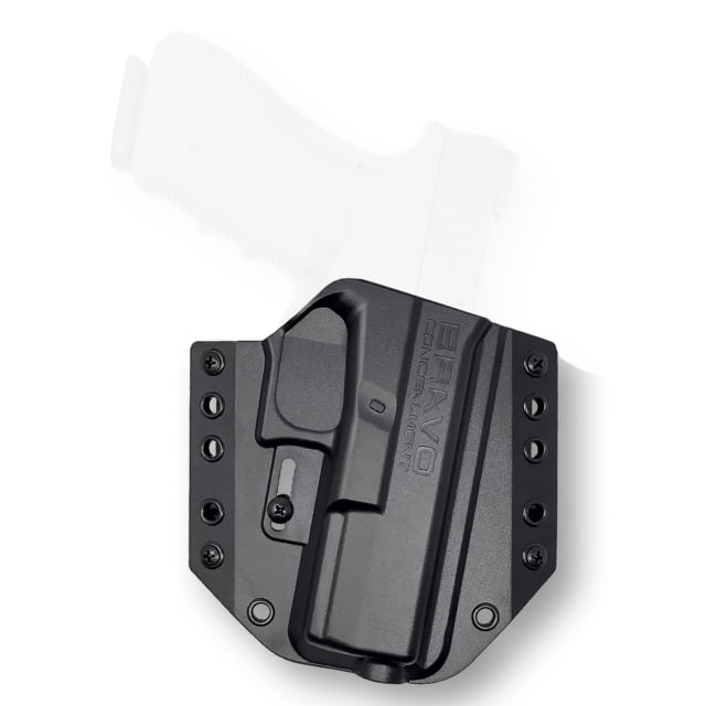 Bravo Concealment OWB BCA Holster W/ 1.5 in Belt Loops Glock 17 31 32 47 Right Hand Polymer Black