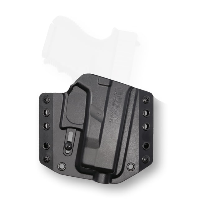Bravo Concealment OWB BCA Holster W/ 1.5 in Belt Loops Glock 26 27 33 Right Hand Polymer Black