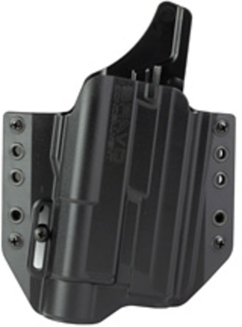 Bravo Concealment OWB BCA Light Bearing Holster W/1.5 in Belt Loops S&W M&P 9/40 Full Size W/Streamlight TLR-1 Right Hand Polymer Black