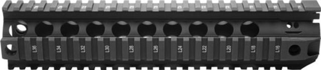 USED Bravo  BCMGunfighter AR-15 Quad Rail 10 6061-T6 Aluminum Black Hard - Bravo Company Mfg