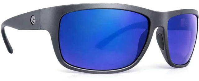 BREAKLINE OPTICS Bertha Sunglasses Matte Black / Blue Mirror