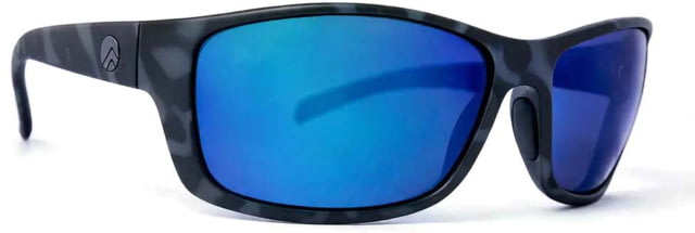 BREAKLINE OPTICS Cahaba Sunglasses Gunmetal Tortoise / Blue Mirror