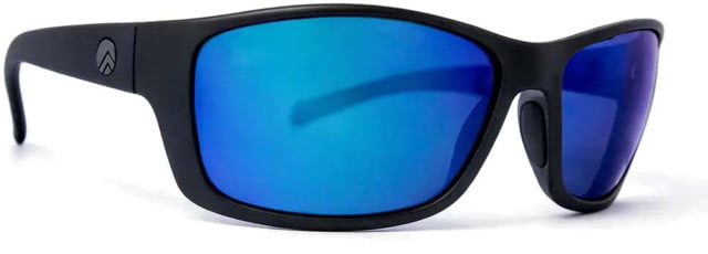 BREAKLINE OPTICS Cahaba Sunglasses Matte Black / Blue Mirror - Breakline Optics