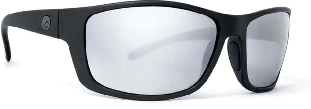 BREAKLINE OPTICS Cahaba Sunglasses Matte Black / Silver Mirror
