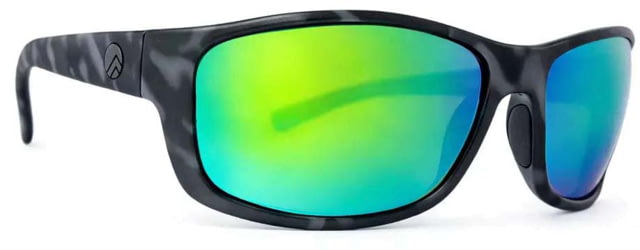 BREAKLINE OPTICS Cahaba Sunglasses Camo Black / Ghost Green Mirror