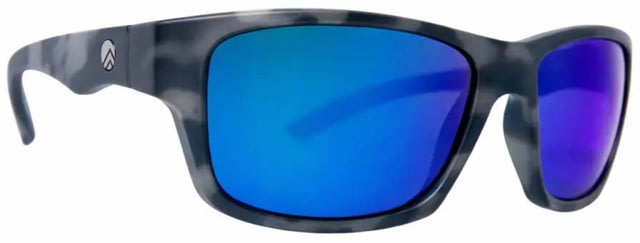 BREAKLINE OPTICS Oversoul Sunglasses Gunmetal Tortoise / Blue Mirror - Breakline Optics