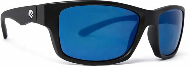 BREAKLINE OPTICS Oversoul Sunglasses Matte Black / Blue Mirror
