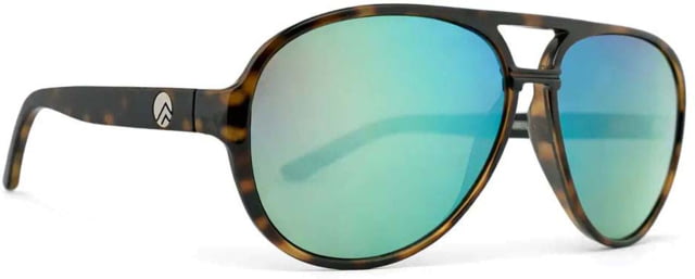 BREAKLINE OPTICS Roadie Sunglasses Dark Brown Tortoise / Ghost Green Mirror