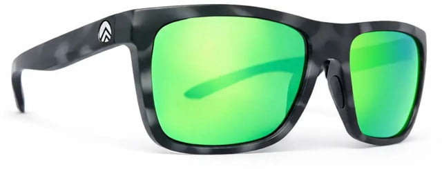 BREAKLINE OPTICS Stash Sunglasses Gunmetal Tortoise / Ghost Green Mirror - Breakline Optics