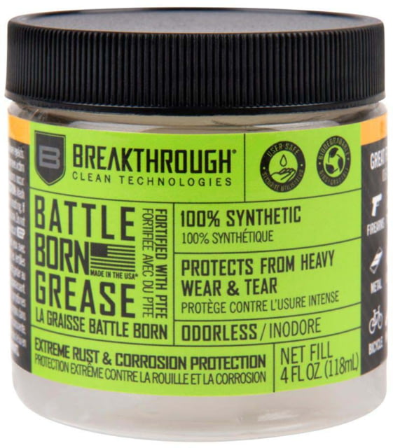 Breakthrough Clean Technologies Battle Born Grease fortified with PTFE 4 Ounce
