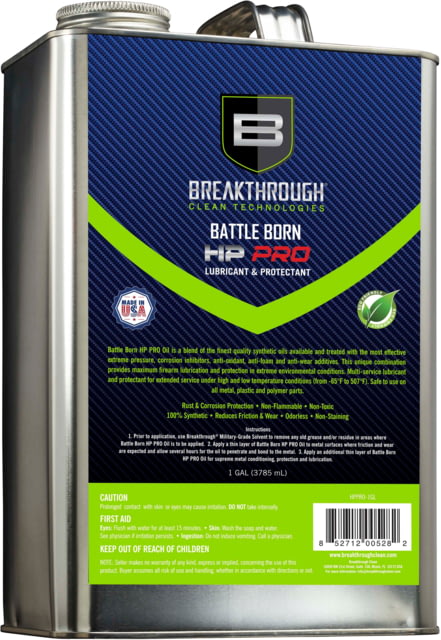 Breakthrough Clean Technologies Battle Born HP PRO Lubricant & Protectant 1 Gallon Can - Breakthrough Clean