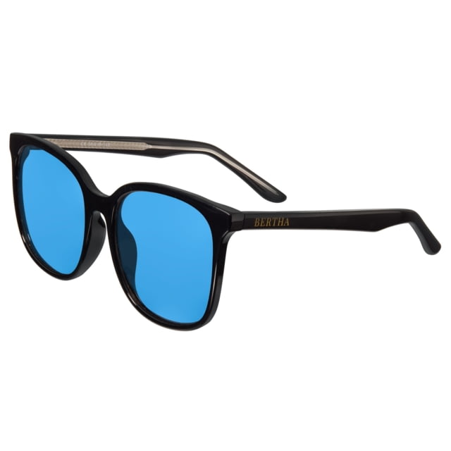 Breed Linux Polarized Sunglasses - Men's Black Frame Blue Lens Black/Blue One Size - Breed