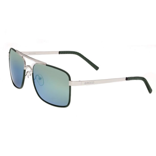 Breed Sunglasses Draco Sunglasses Silver / Blue-Green - Breed Sunglasses