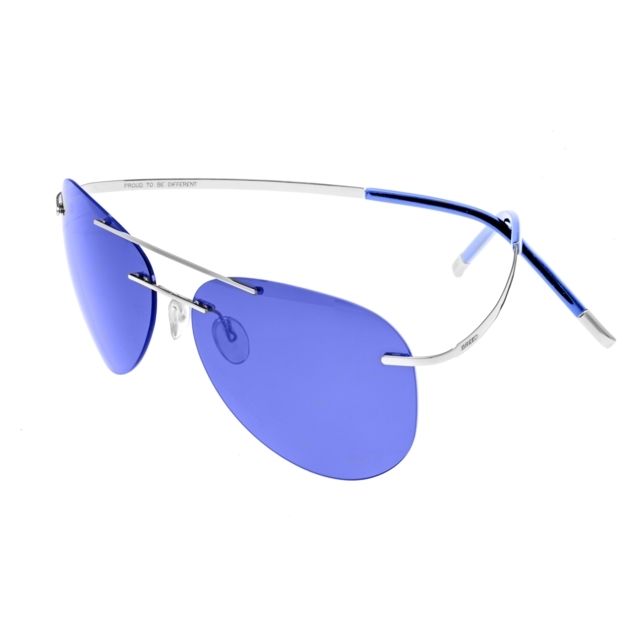 Breed Sunglasses Luna Sunglasses Silver / Purple-Blue - Breed Sunglasses