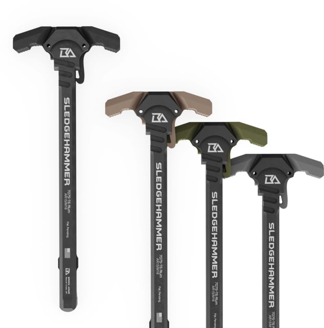 Breek Arms Sledgehammer AR-15 AmbidextroUSA Charging Handle, Green, BRK6015-RGREEN by USA Breek Arms AR15 Gun Upper Parts