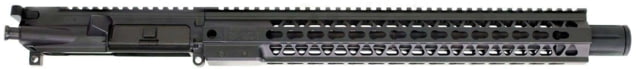 Brigade Manufacturing AR Complete Upper Receiver Forged 9mm 16 inch Barrel Black Mini Can 15 inch Rail No Charging Handle NO BCG - Brigade Manufacturing