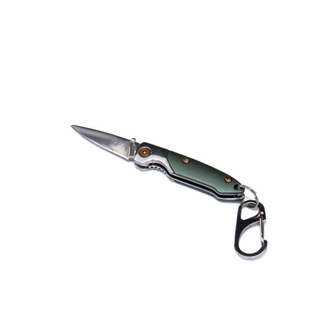 Brighten Blades Day Keychain Not So Heavy Metal Knife 1.625in 8Cr13MoV Stainless Steel Drop Point - Brighten Blades