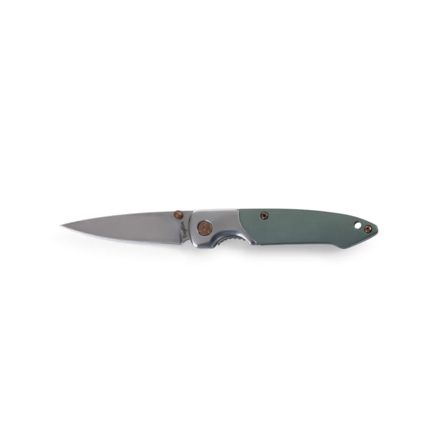 Brighten Blades Day Not So Heavy Metal Knife w/Case 2.5in 8Cr13MoV Stainless Steel Drop Point Tan - Brighten Blades