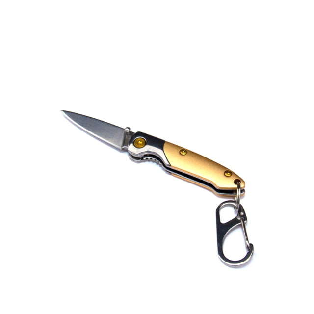 Brighten Blades Digger Keychain Not So Heavy Metal Knife 1.625in 8Cr13MoV Stainless Steel Drop Point - Brighten Blades