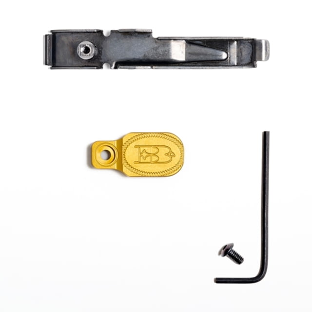 Briley EZ Bolt Release Lever for Benelli/Franchi w/ Anodized Paddle/Latch for M1 M2 M4 Super Sport Black/Gold - Briley