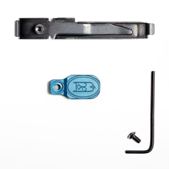 Briley EZ Bolt Release Lever for Benelli/Franchi w/ Anodized Paddle/Latch for SBE I SBE II Black/Blue - Briley