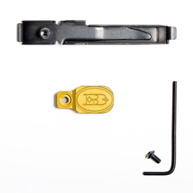 Briley EZ Bolt Release Lever for Benelli/Franchi w/ Anodized Paddle/Latch for SBE I SBE II Black/Gold - Briley